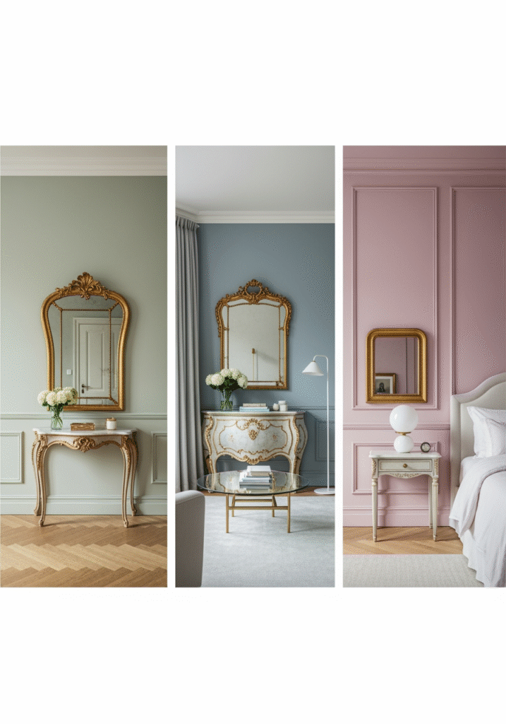 Agencer le Rococo pièce par pièce sans surcharger