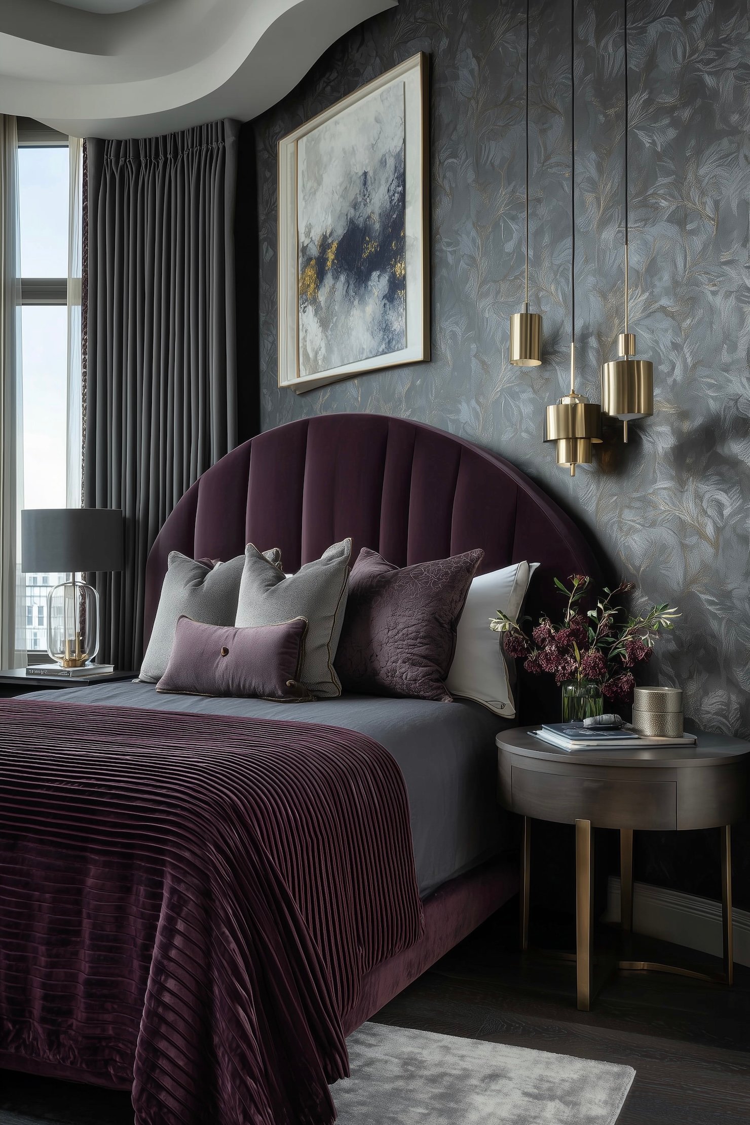 chambre pièce ronde murs pas droits