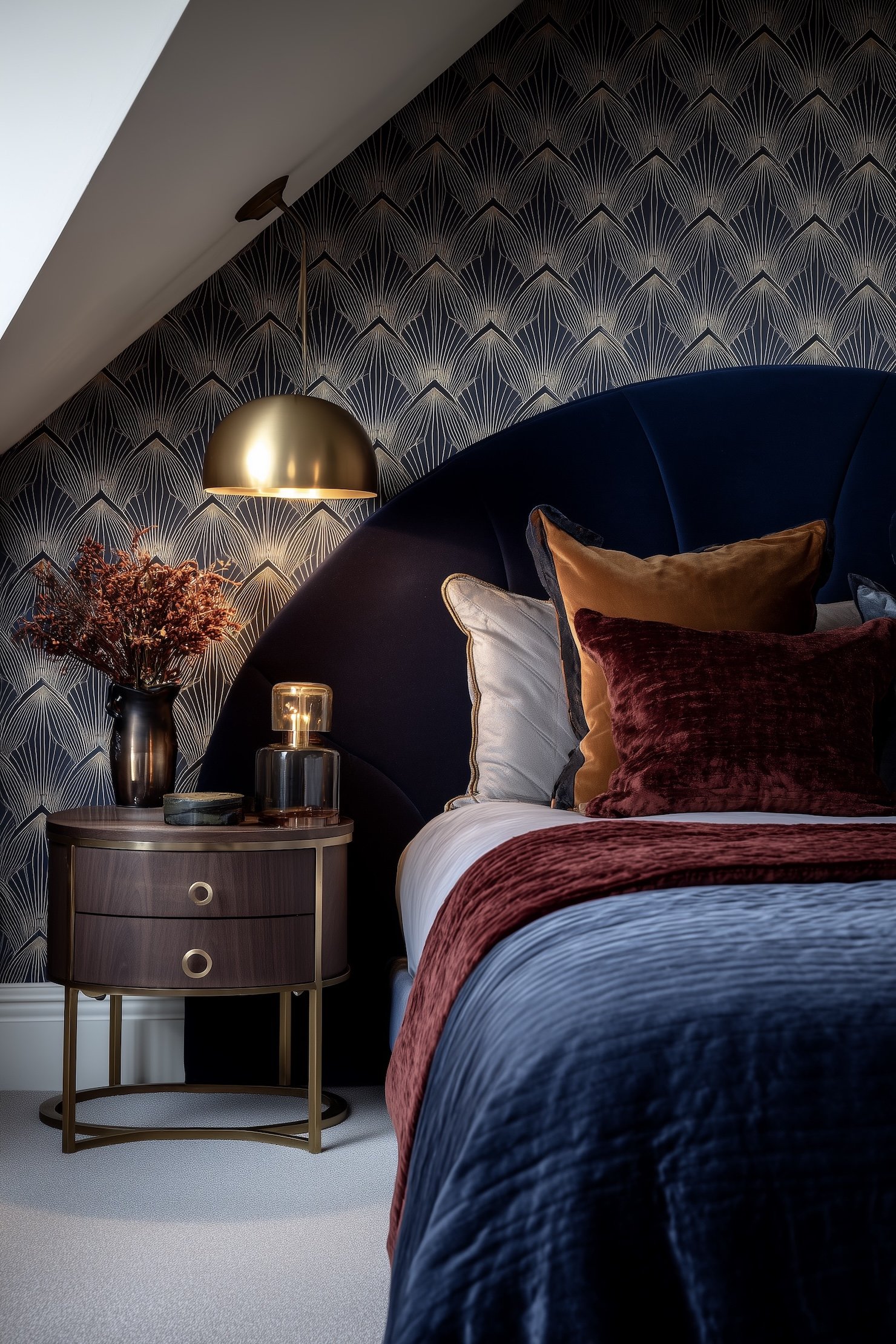 chambre sous toit style Art Déco