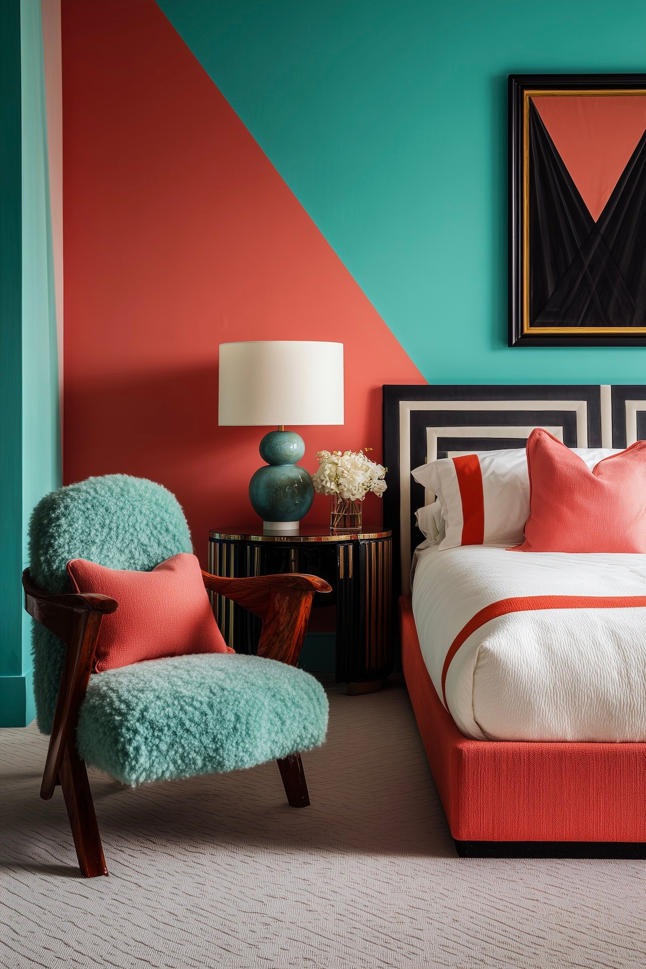 déco memphis graphique couleurs vives style 80s