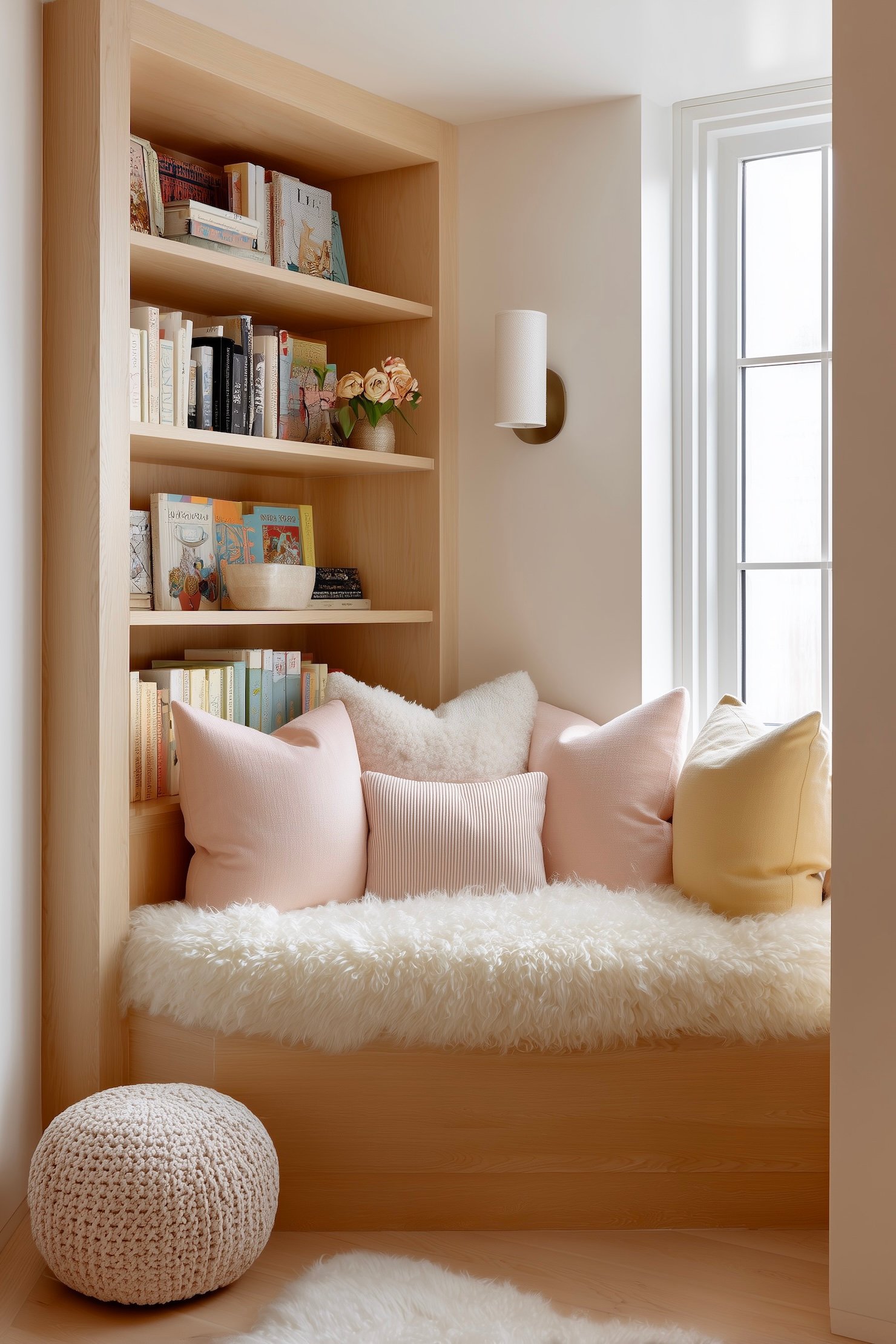 lit sur-meuble bibliothèque intégrée tête de lit