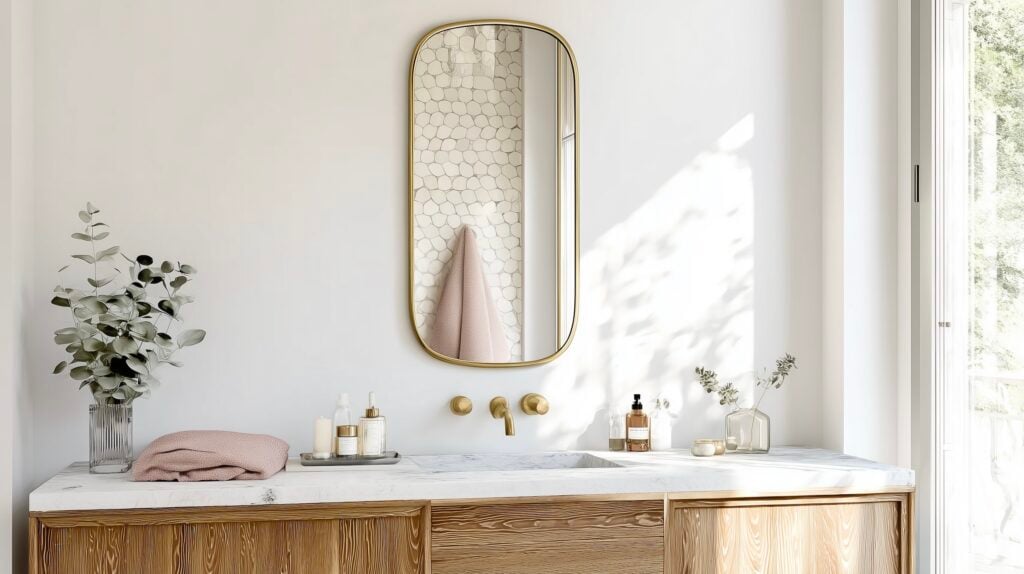 miroir agrandir pièce salle de bains