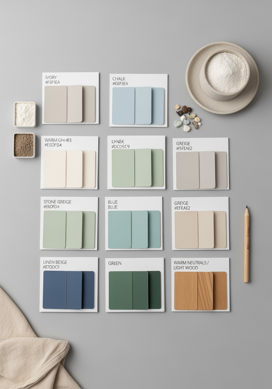 Palettes prêtes à l’emploi: duos et trios reposants (avec codes couleur)