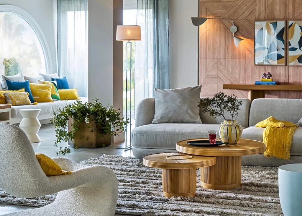 nouvelle collection AM.PM catalogue fauteuil canapé bouclette - blog déco