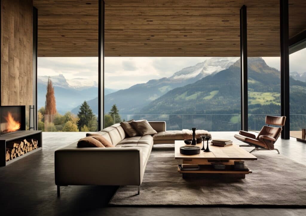 décoration style montagne moderne chalet loft