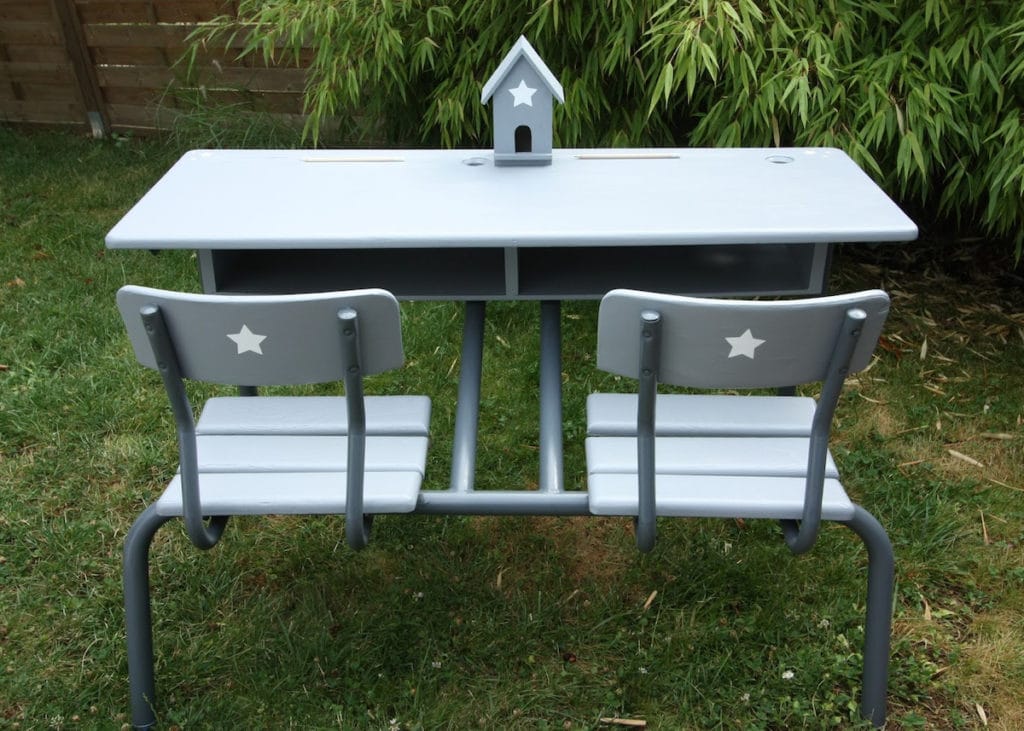 Renover un bureau écolier relooké : DIY - Clem ATC - Clem Around The Corner