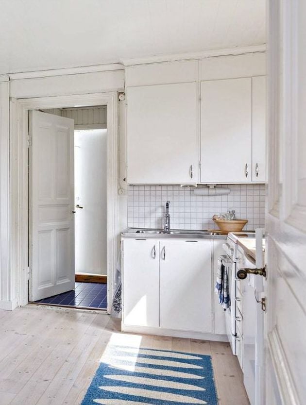 cuisine blanche dans bicoque