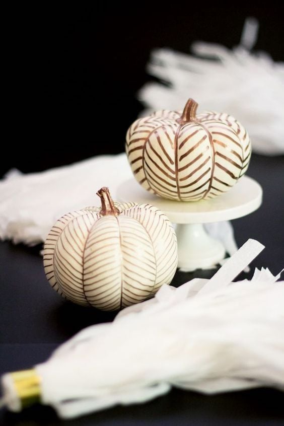 decorer une citrouille diy cuivre blog deco