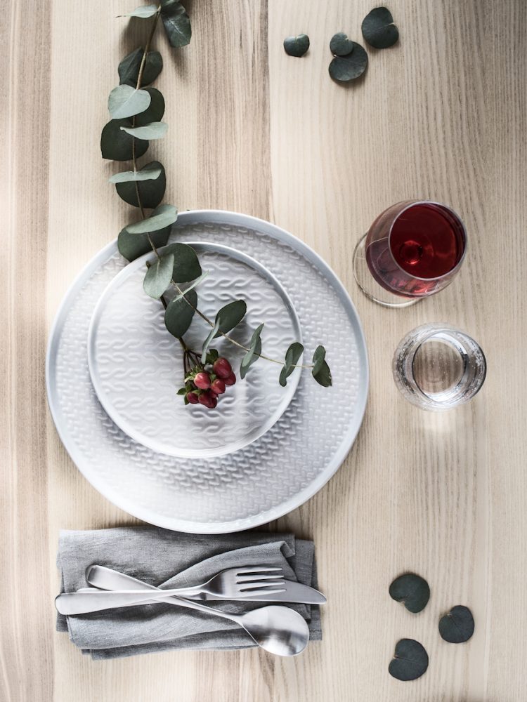 idées tables de noël hygge eucalyptus