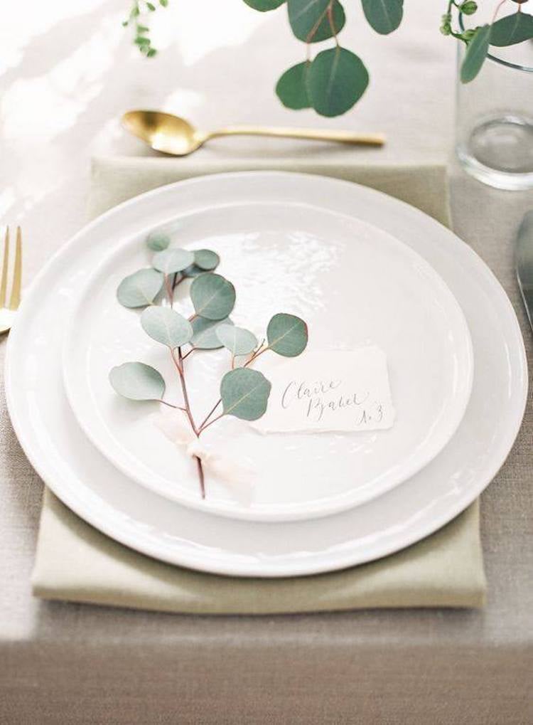 tables de noel assiette