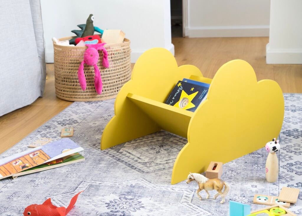 bibliothèque nuage diy Montessori tutoriel bricolage déco