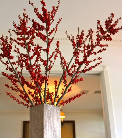 red berry branches deco home decor interior