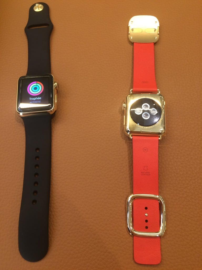 Apple Watch or 18 carats orange rouge boucle moderne. Apple watch sport. https://youtu.be/XWP3VirW304