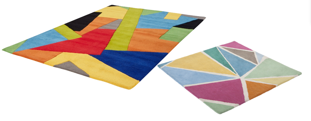 Tapis moins cher made for design origami cubisme.