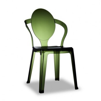 chaises design à moins de 100 Euros transparente verte