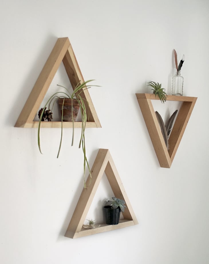 etagere bois triangulaire