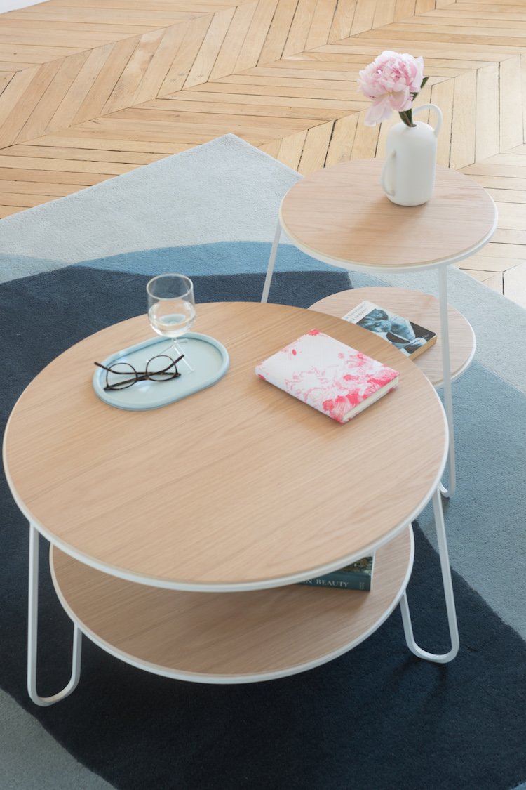 table basse ronde bois et metal moderne nouveautés Hartô