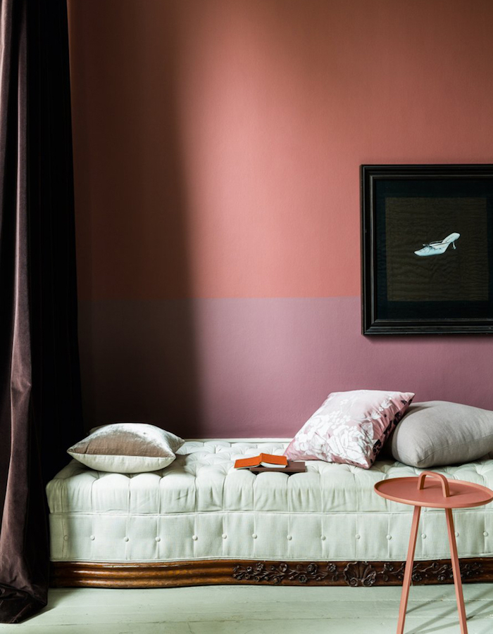 couleur de chambre bicolor blush rose poudre